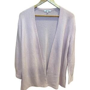 Madewell Open Front Cardigan Light Pink Merino Wool & Alpaca‎ Oversized Small